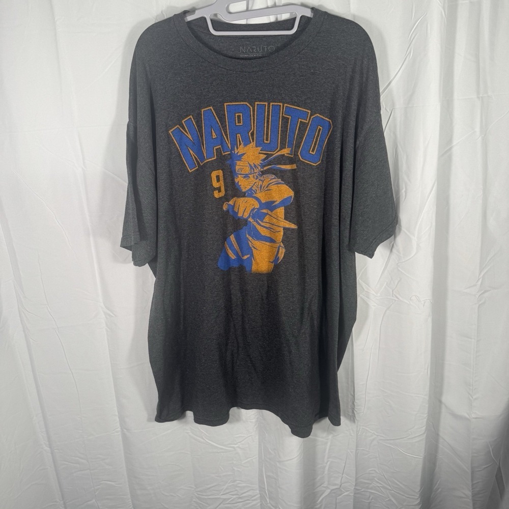 Naruto Shippuden Graphic tshirt gray large anime tee featuring Naruto Uzumaki #9